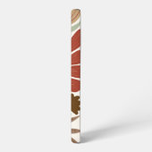 Coque Samsung Galaxy Monogram Retro Terracotta Floral Boho (Côté gauche)