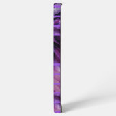 Coque Samsung Galaxy Monogramme Abstrait violet Coque-mat noir (Côté gauche)