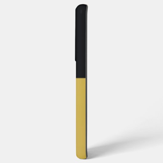 Coque Samsung Galaxy Monogramme Black Gold & Girly Plutôt Initiale (Verso Horizontal)