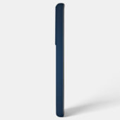 Coque Samsung Galaxy Monogramme bleu foncé rustique (Verso Horizontal)