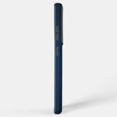 Coque Samsung Galaxy Monogramme bleu foncé rustique (Côté droit)