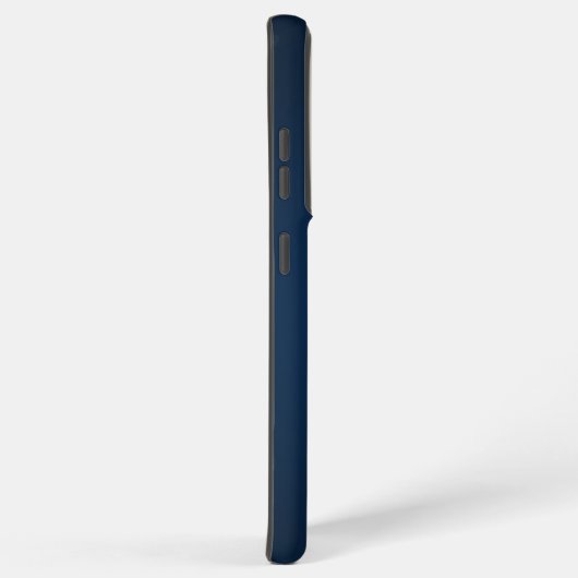 Coque Samsung Galaxy Monogramme bleu foncé rustique (Côté droit)