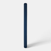 Coque Samsung Galaxy Monogramme bleu foncé rustique (Côté gauche)