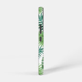 Coque Samsung Galaxy Monogramme de feuilles de palmier botanique vert é (Côté droit)