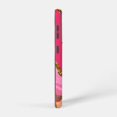 Coque Samsung Galaxy Monogramme de géode rose et or (Côté droit)