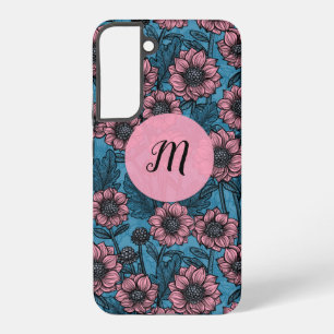 Coque Samsung Galaxy monogramme des mères roses