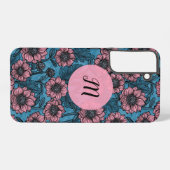 Coque Samsung Galaxy monogramme des mères roses (Verso Horizontal)