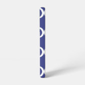 Coque Samsung Galaxy Monogramme élégant bleu (Côté gauche)