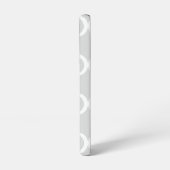Coque Samsung Galaxy Monogramme Élégant Gris (Côté gauche)