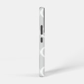 Coque Samsung Galaxy Monogramme Élégant Gris (Côté droit)