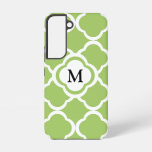 Coque Samsung Galaxy Monogramme Élégant Vert