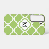 Coque Samsung Galaxy Monogramme Élégant Vert (Verso Horizontal)