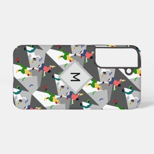Coque Samsung Galaxy Monogramme Escalade intérieure (Verso Horizontal)