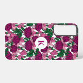 Coque Samsung Galaxy monogramme Fuchsia (Verso Horizontal)