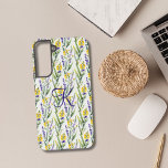 Coque Samsung Galaxy Monogramme initial violet jaune Fleur sauvage Cade<br><div class="desc">Monogramme ce joli violet et jaune fleur sauvage design Samsung Galaxy Phone boîtier. Disponible pour les téléphones S22 et S21 — Également disponible pour les coques iphone.</div>