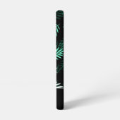 Coque Samsung Galaxy Monogramme moderne Motif Feuille vert (Côté gauche)