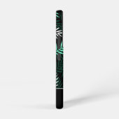 Coque Samsung Galaxy Monogramme moderne Motif Feuille vert (Côté droit)