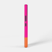 Coque Samsung Galaxy Monogramme Moderne Rose Orange Chaud (Côté droit)
