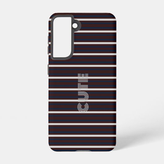 Coque Samsung Galaxy Monogramme moderne trié (Verso)