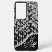 Coque Samsung Galaxy Monogramme Parties scintillant Icicules Glam (Verso)