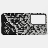 Coque Samsung Galaxy Monogramme Parties scintillant Icicules Glam (Côté gauche)