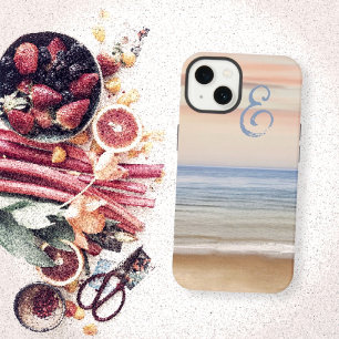 Coque Samsung Galaxy Monogramme Serene Ocean Sunset Sunrise