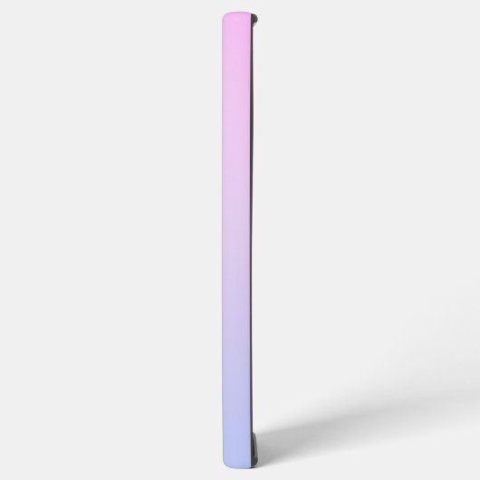 Coque Samsung Galaxy Monogramme violet bleu pastel monochrome (Côté gauche)