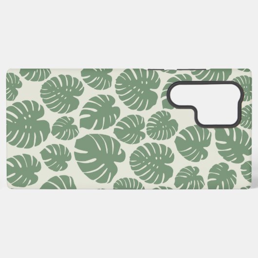 Coque Samsung Galaxy Monstera - Vert (Verso Horizontal)