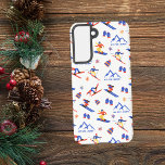 Coque Samsung Galaxy Mont Ste-Marie Ottawa Canada motif sans soudure<br><div class="desc">Un drôle de motif de ski hivernal pour la station de ski Mont Ste-Marie ou Mont Sainte-Marie au Lac Sainte Marie,  Ottawa,  Québec,  Canada,  Amérique du Nord. Idée cadeau idéale pour les amateurs de sports d'hiver : ski,  snowboard,  freestyle,  ski de fond,  saut à ski.</div>