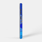 Coque Samsung Galaxy Monts de la Lune abstraite bleue paysage (Côté droit)