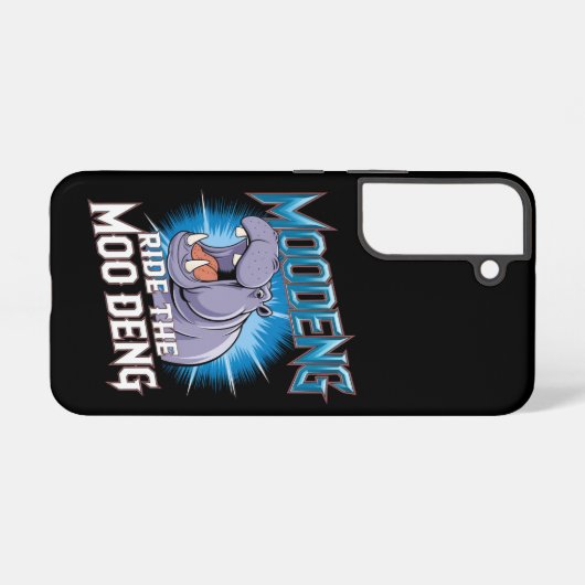 Coque Samsung Galaxy MOO DENG Hippo Ride Le MOO DENG (Verso Horizontal)