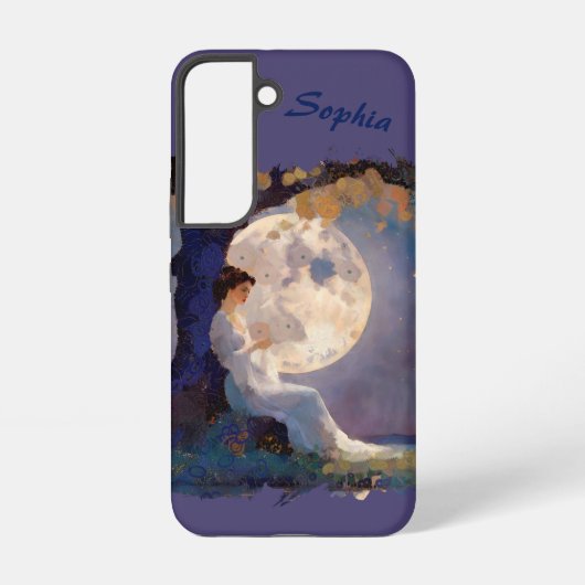 Coque Samsung Galaxy Moonlit Dreamer - Serene Night Sky (Verso)