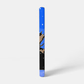 Coque Samsung Galaxy Moose en hiver - Art original de la faune (Côté gauche)