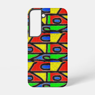 Coque Samsung Galaxy Mosaïque faite à la main, Peinture Barcelone Carre