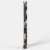 Coque Samsung Galaxy Motif 3D couleur or noir de luxe (Côté droit)