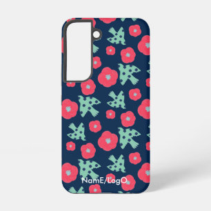 Coque Samsung Galaxy motif_7_camélia et oiseau_1