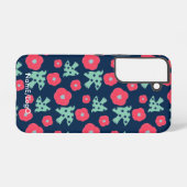 Coque Samsung Galaxy motif_7_camellia et oiseau_1 (Verso Horizontal)