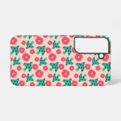 Coque Samsung Galaxy motif_8_camellia et oiseau_2 (Verso Horizontal)