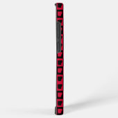 Coque Samsung Galaxy Motif à carreaux noir et rouge de l'Arkansas (Côté droit)