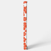 Coque Samsung Galaxy Motif à fleurs - Orange et Blanc (Côté gauche)