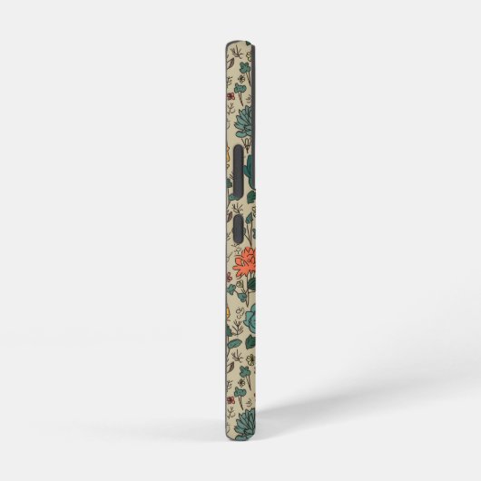 Coque Samsung Galaxy Motif à fleurs rétro Galaxy S22 Coque (Côté droit)