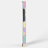 Coque Samsung Galaxy Motif à fleurs - rose, jaune, violet et vert (Côté droit)