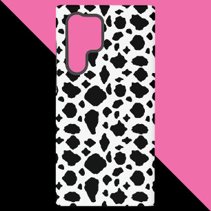 Coque Samsung Galaxy Motif à taches de vache noir et blanc