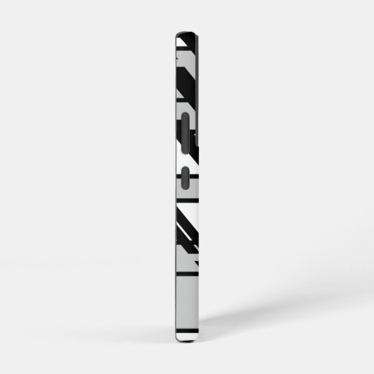 Coque Samsung Galaxy Motif Abstrait de ligne Skyline Black (Côté droit)