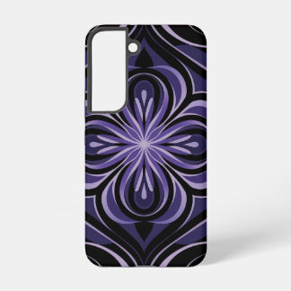 Coque Samsung Galaxy Motif Abstrait de Mandala violet moderne