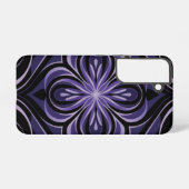 Coque Samsung Galaxy Motif Abstrait de Mandala violet moderne (Verso Horizontal)