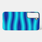 Coque Samsung Galaxy Motif abstrait de néon bleu vif (Verso Horizontal)