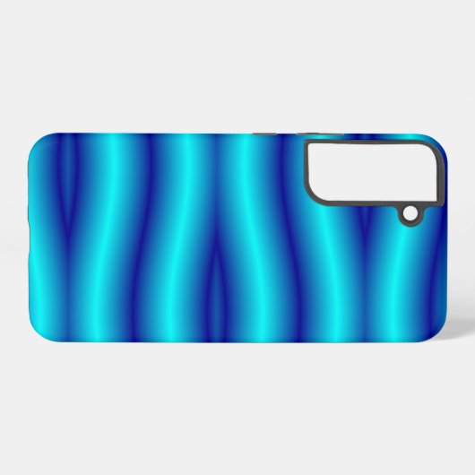 Coque Samsung Galaxy Motif abstrait de néon bleu vif (Verso Horizontal)