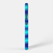 Coque Samsung Galaxy Motif abstrait de néon bleu vif (Côté droit)