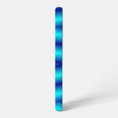 Coque Samsung Galaxy Motif abstrait de néon bleu vif (Côté gauche)